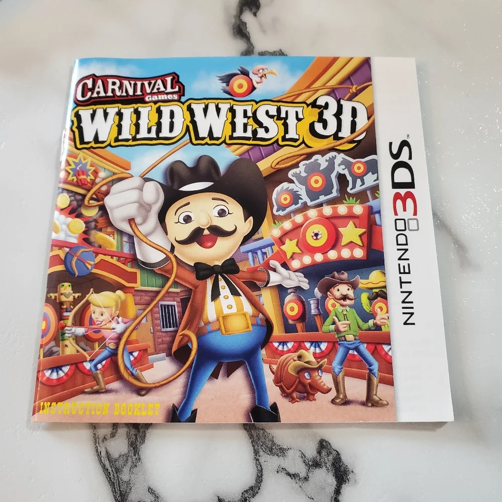 Carnival Games: Wild West Nintendo 3DS Video Game  *TESTED*